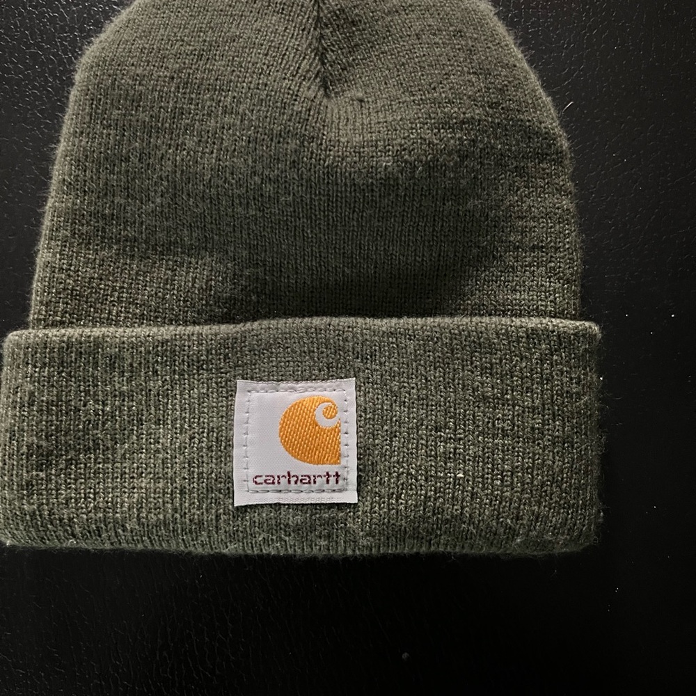Baby Carhartt Olive Green Beanie